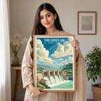Three Gorges Dam - China - Travel Wall Art Print Home Deco Poster