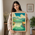 Three Gorges Dam - China - Travel Wall Art Print Home Deco Poster