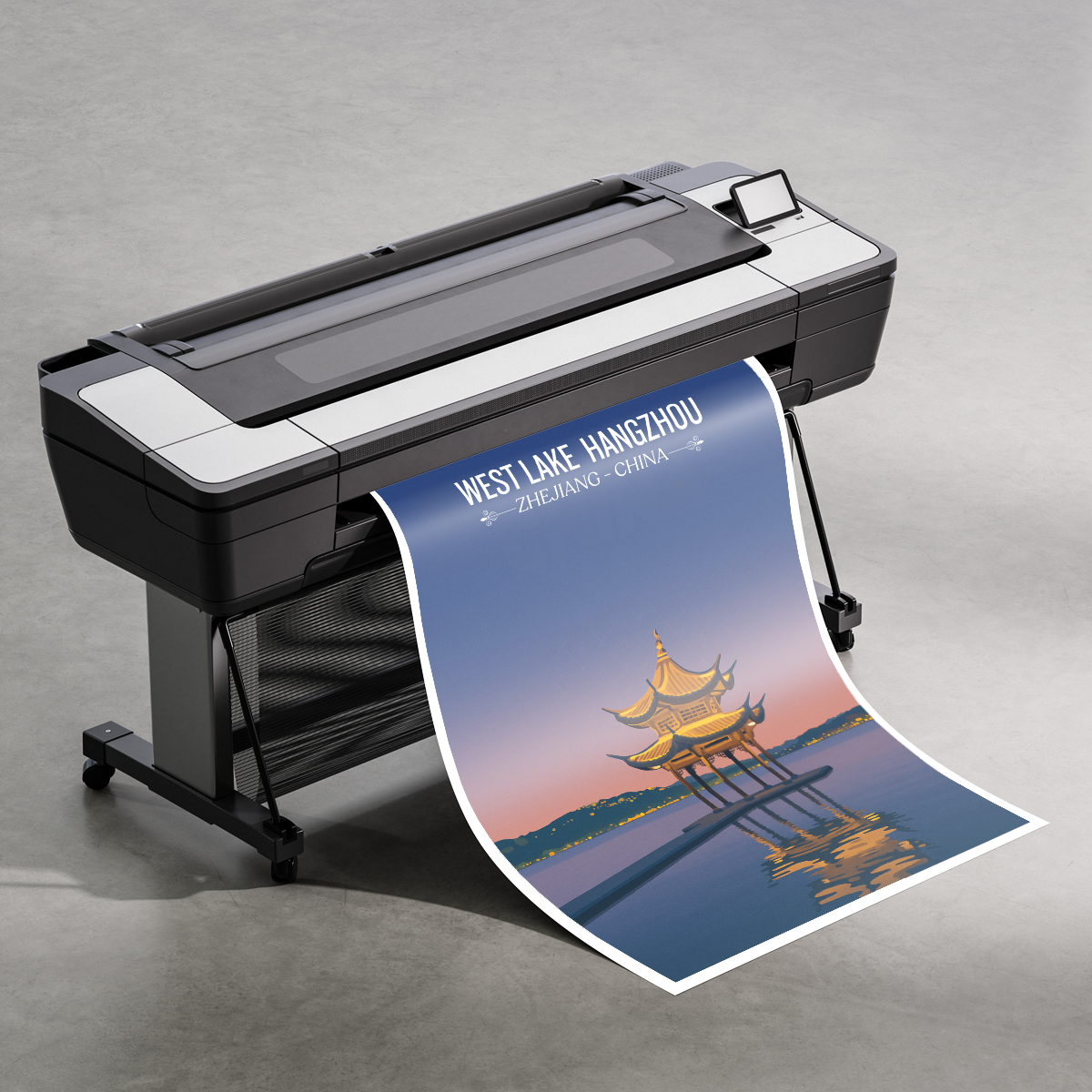 West Lake - China - Travel Wall Art Print Home Deco Poster