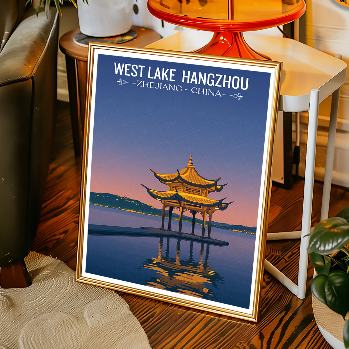West Lake - China - Travel Wall Art Print Home Deco Poster