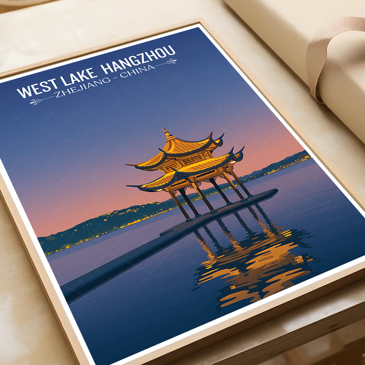West Lake - China - Travel Wall Art Print Home Deco Poster