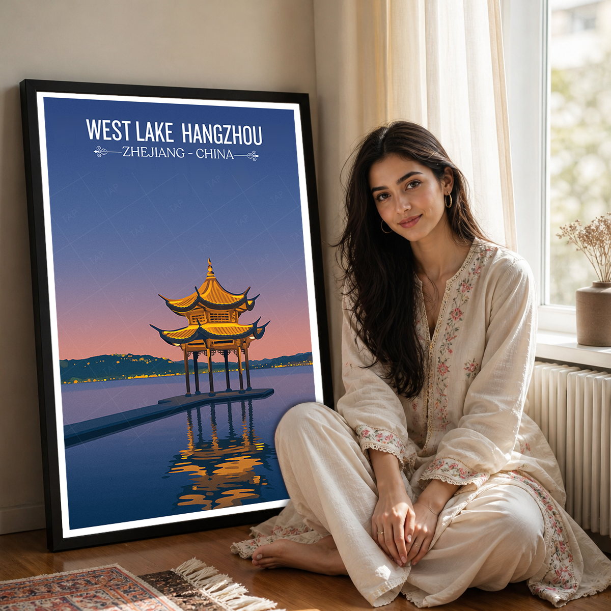 West Lake - China - Travel Wall Art Print Home Deco Poster