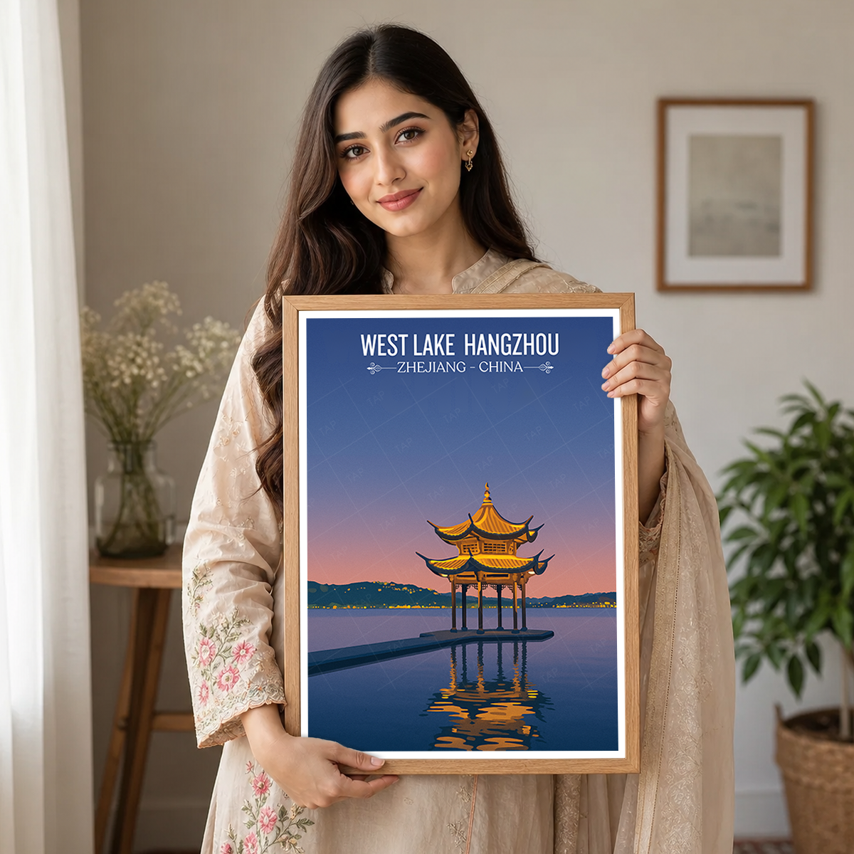 West Lake - China - Travel Wall Art Print Home Deco Poster