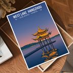 West Lake - China - Travel Wall Art Print Home Deco Poster