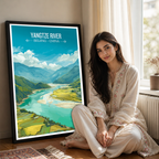 Yangtze River - China - Travel Wall Art Print Home Deco Poster