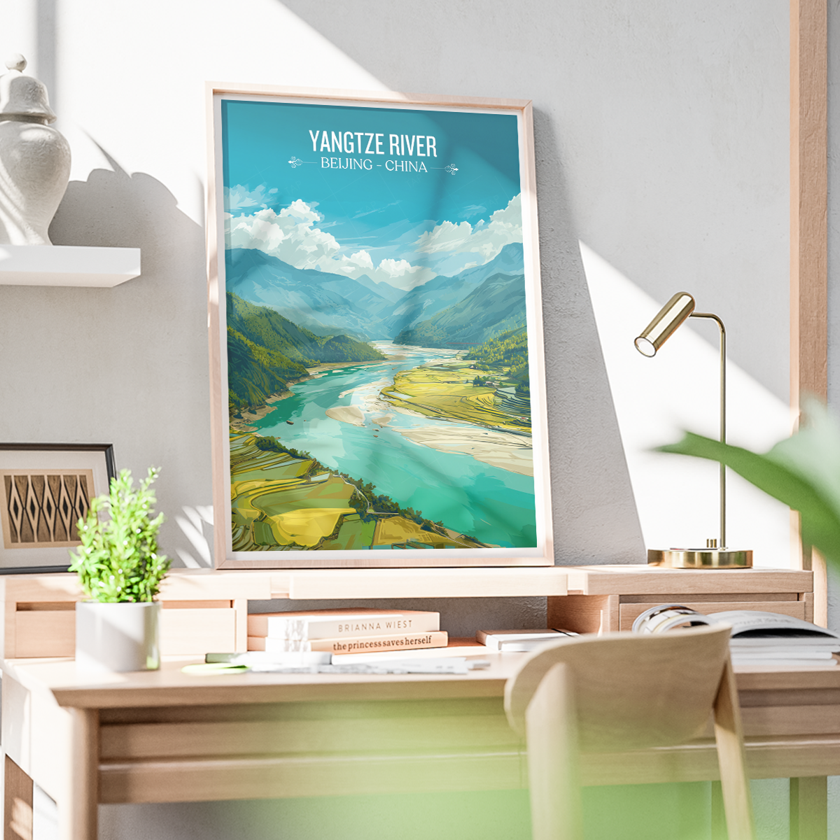 Yangtze River - China - Travel Wall Art Print Home Deco Poster