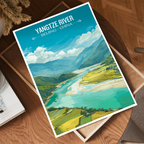 Yangtze River - China - Travel Wall Art Print Home Deco Poster