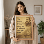 Confucius travel poster – artwork presentation view 14
