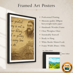 Confucius travel poster – artwork presentation view 4