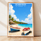 Cas Abao Beach - Curaçao -  Travel Wall Art Deco Poster Print