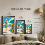 Cas Abao - Curaçao -  Travel Wall Art Deco Poster Print