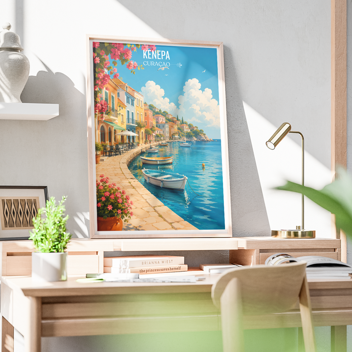 Curaçao -  Travel Wall Art Deco Poster Print