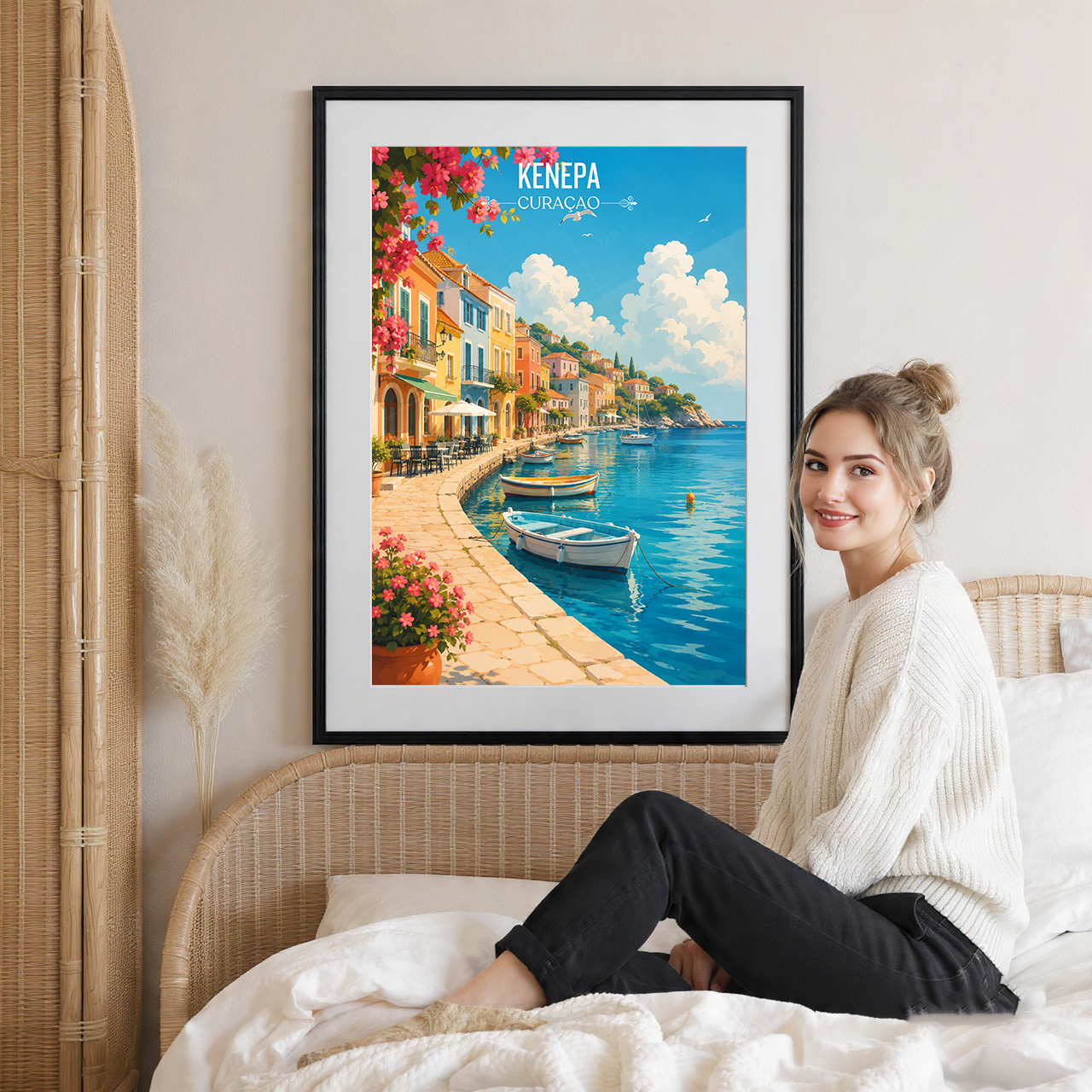 Curaçao -  Travel Wall Art Deco Poster Print