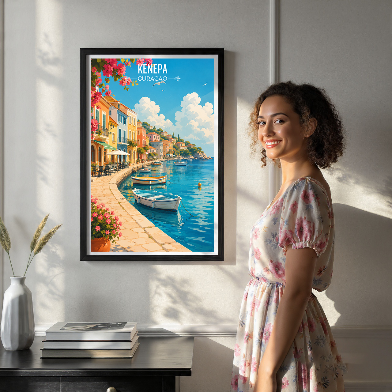 Curaçao -  Travel Wall Art Deco Poster Print