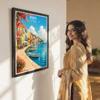 Curaçao -  Travel Wall Art Deco Poster Print