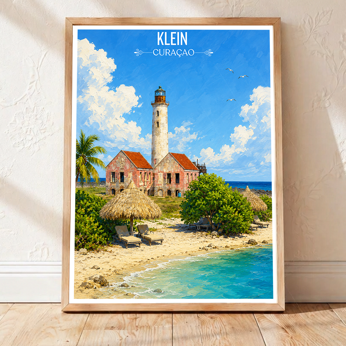 Klein - Curaçao -  Travel Wall Art Deco Poster Print