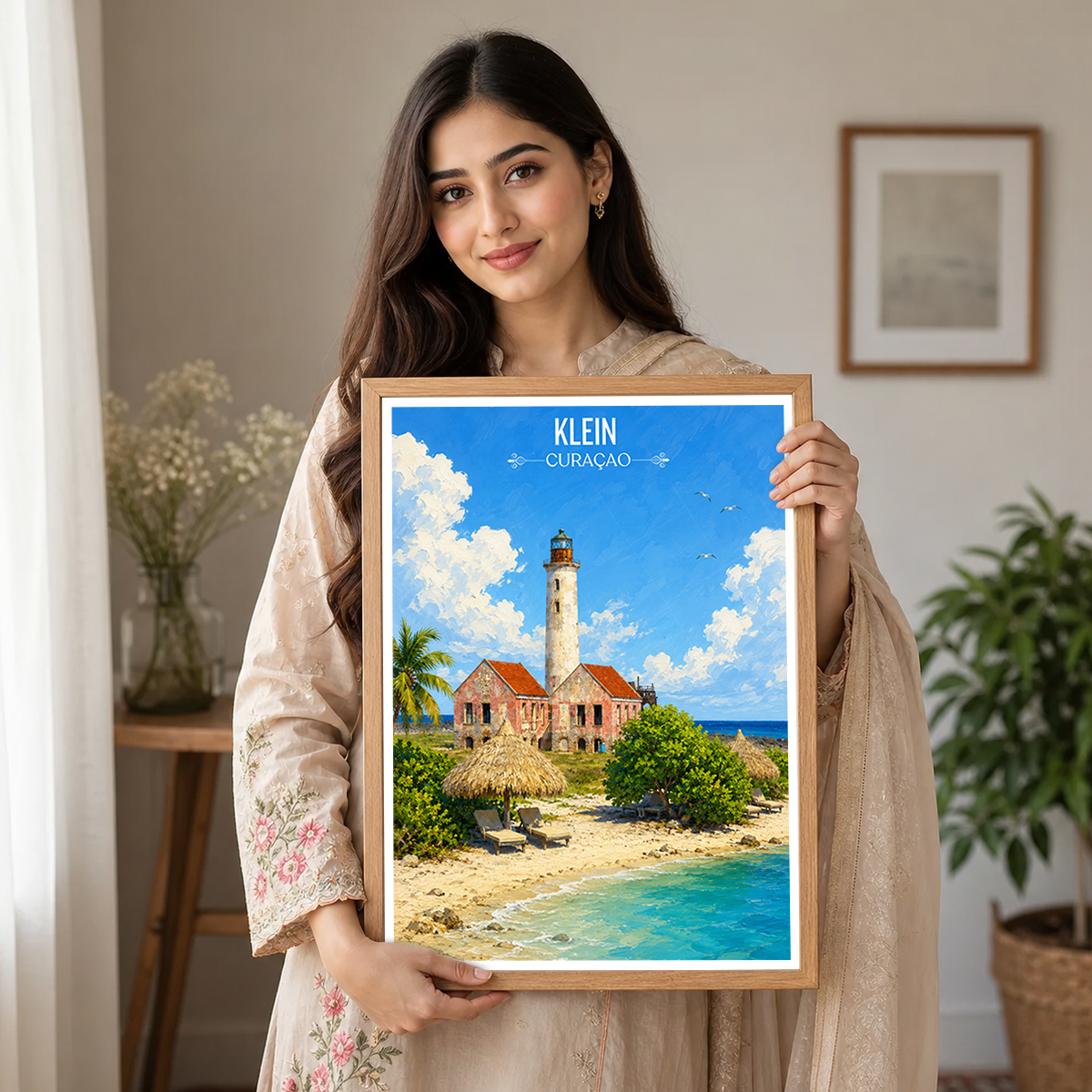 Klein - Curaçao -  Travel Wall Art Deco Poster Print