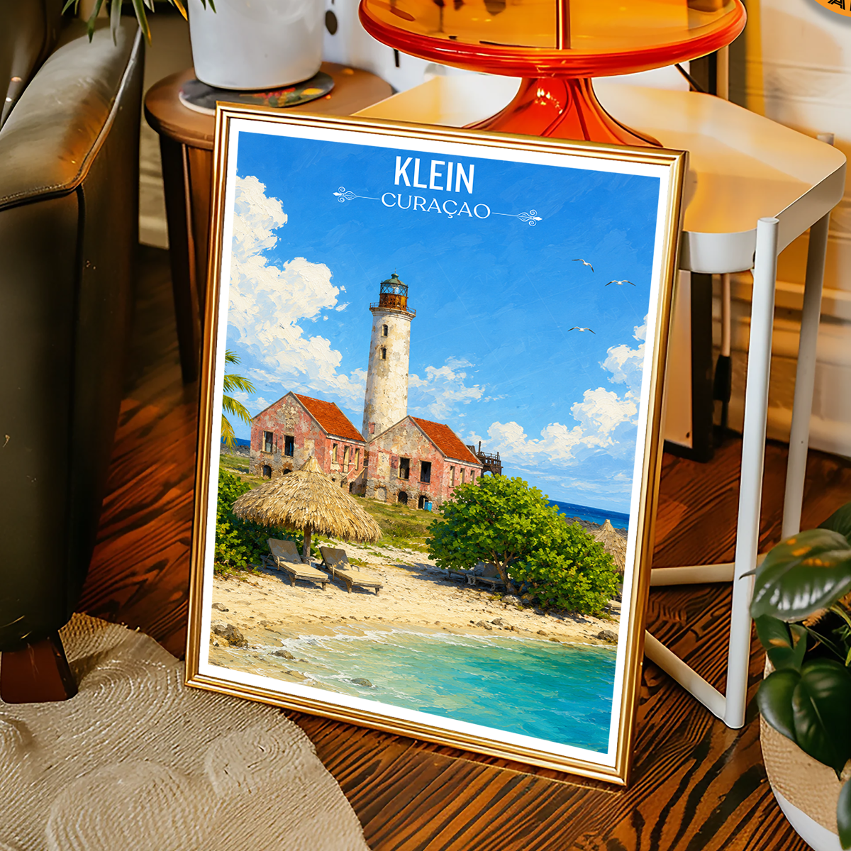 Klein - Curaçao -  Travel Wall Art Deco Poster Print