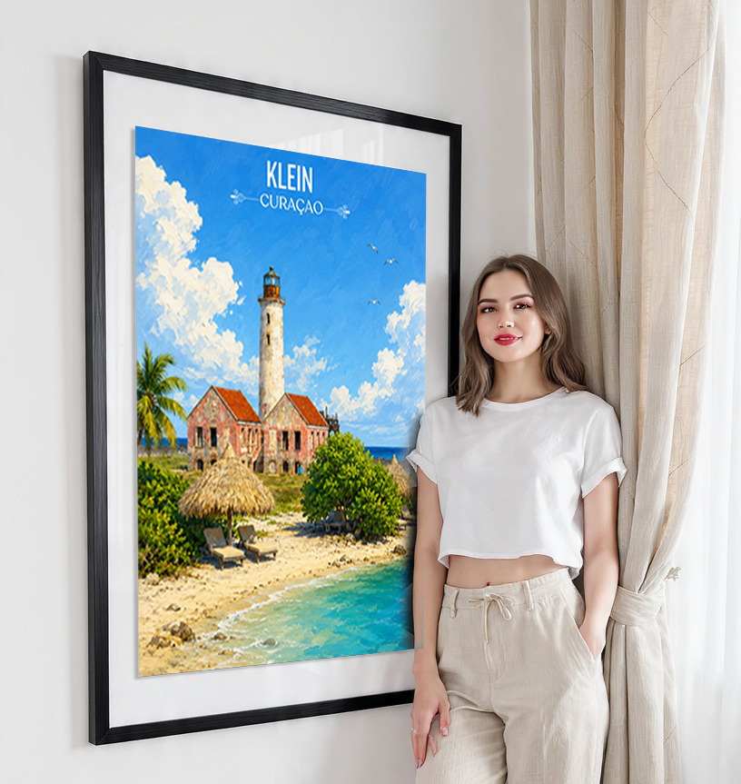 Klein - Curaçao -  Travel Wall Art Deco Poster Print