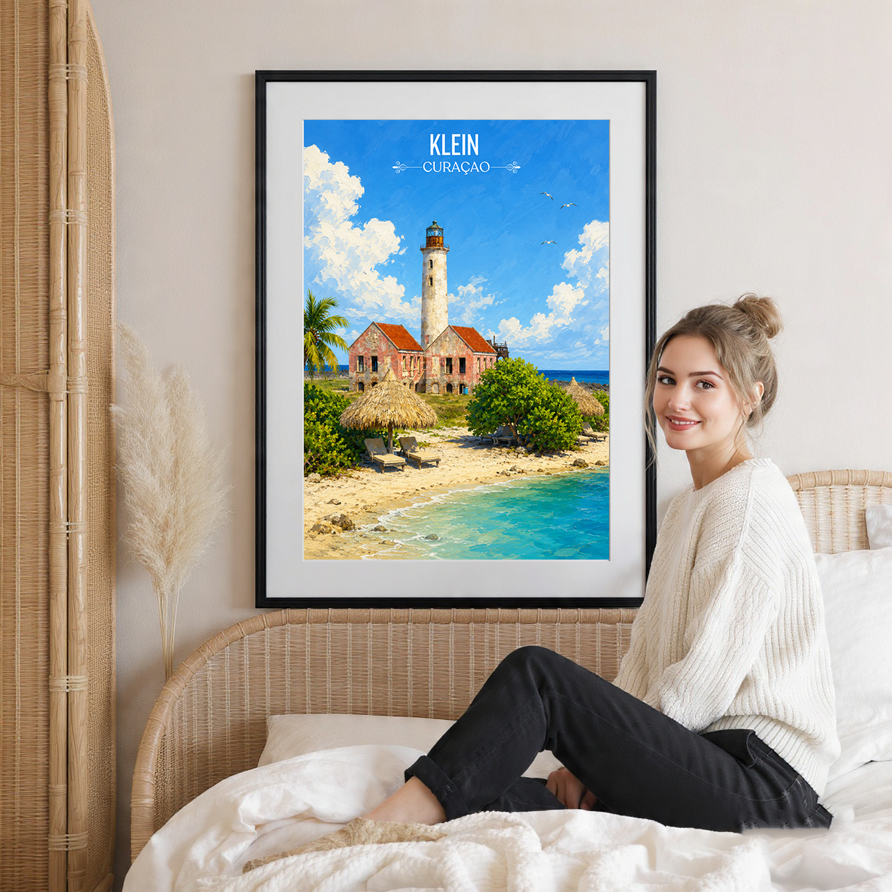 Klein - Curaçao -  Travel Wall Art Deco Poster Print