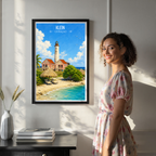 Klein - Curaçao -  Travel Wall Art Deco Poster Print