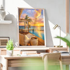 Lions Drive - Curaçao -  Travel Wall Art Deco Poster Print