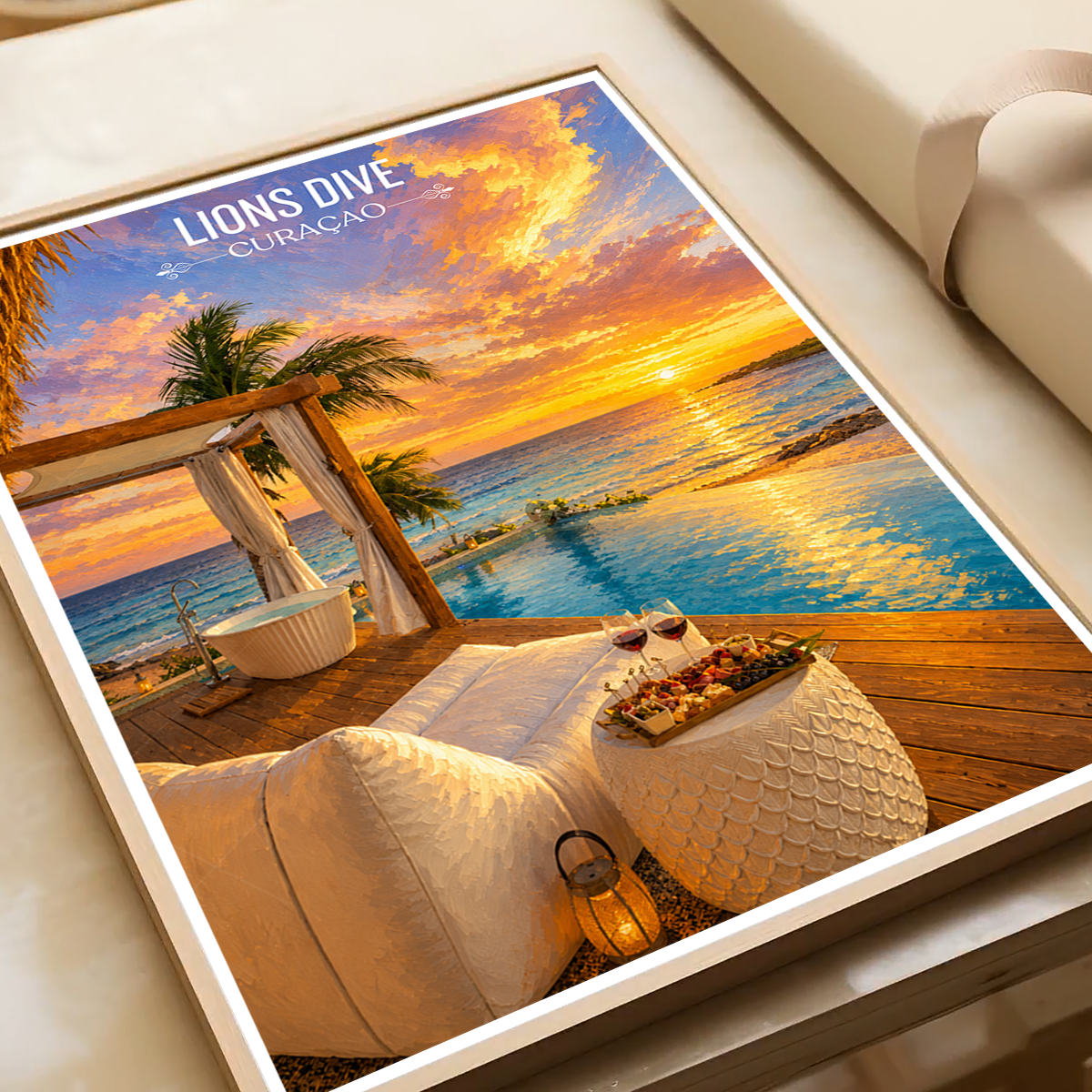 Lions Drive - Curaçao -  Travel Wall Art Deco Poster Print