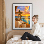 Lions Drive - Curaçao -  Travel Wall Art Deco Poster Print
