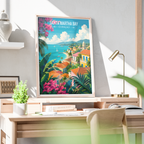Santa Martha Bay - Curaçao -  Travel Wall Art Deco Poster Print