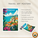 Santa Martha Bay - Curaçao -  Travel Wall Art Deco Poster Print