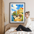 Willemstad - Curaçao -  Travel Wall Art Deco Poster Print