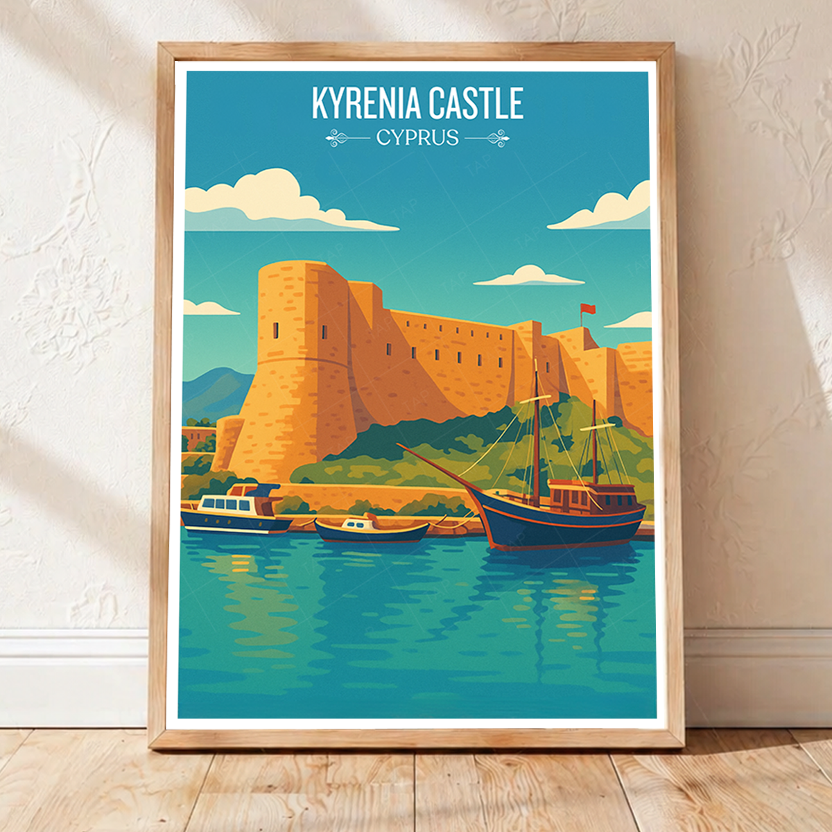 Kyrenia Castle - Cyprus - Travel Wall Art Print - Art Print - Travel Art Poster