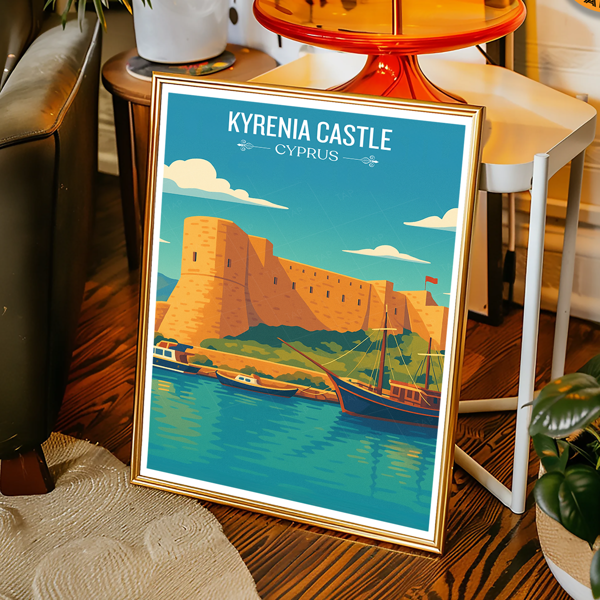 Kyrenia Castle - Cyprus - Travel Wall Art Print - Art Print - Travel Art Poster