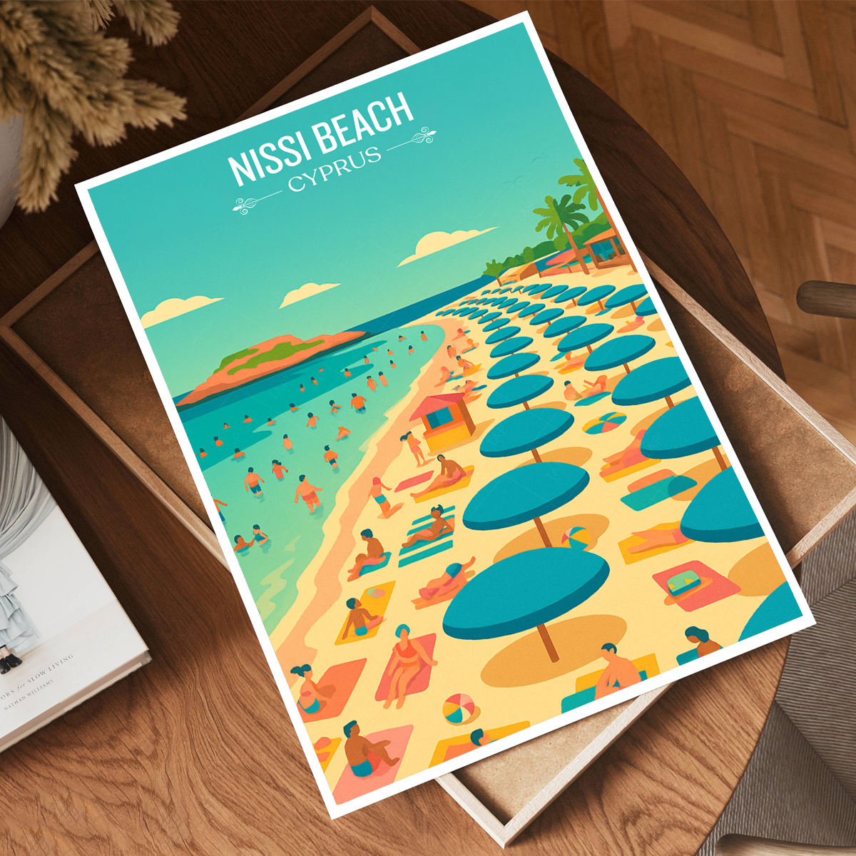 Nissi Beach - Cyprus - Travel Wall Art Print - Art Print - Travel Art Poster