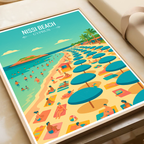 Nissi Beach - Cyprus - Travel Wall Art Print - Art Print - Travel Art Poster
