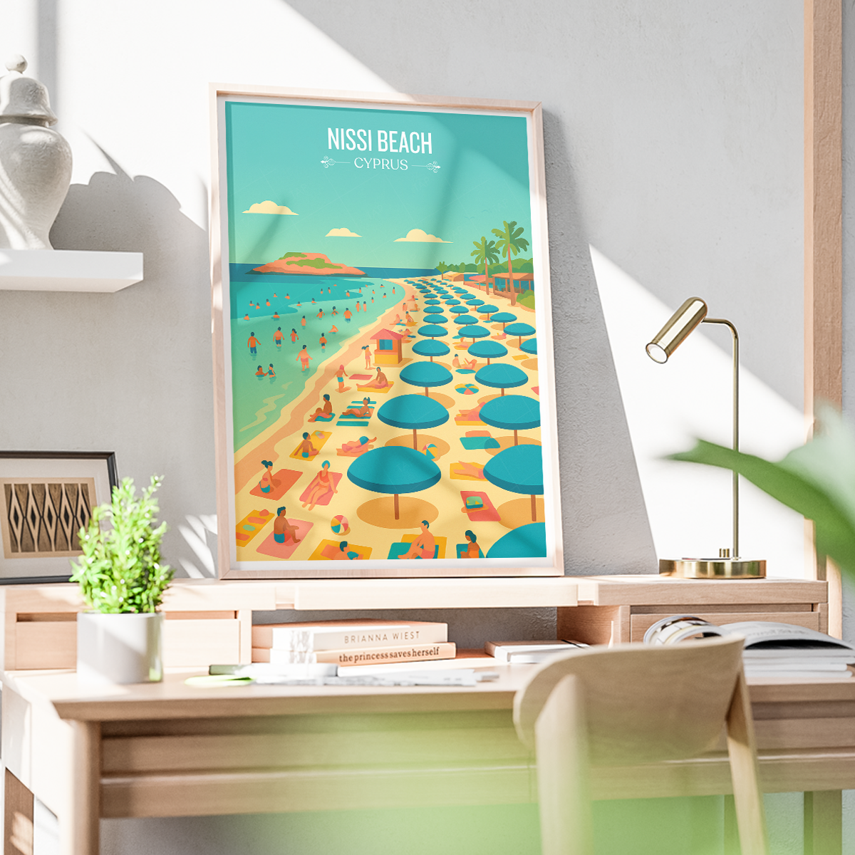Nissi Beach - Cyprus - Travel Wall Art Print - Art Print - Travel Art Poster