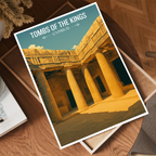 Tombs of Kings - Cyprus - Travel Wall Art Print - Art Print - Travel Art Poster