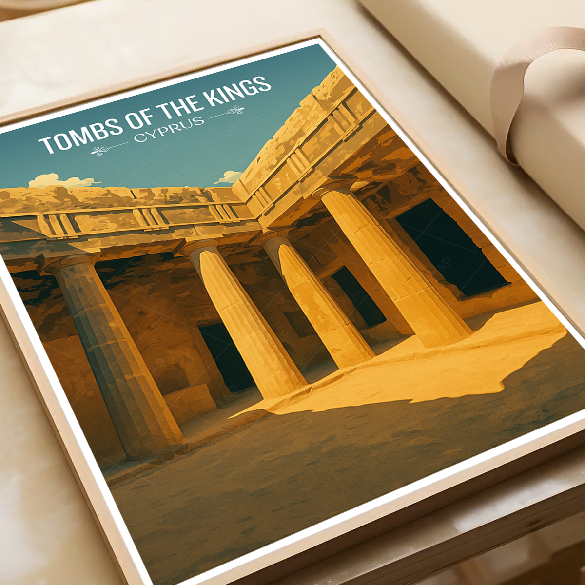 Tombs of Kings - Cyprus - Travel Wall Art Print - Art Print - Travel Art Poster