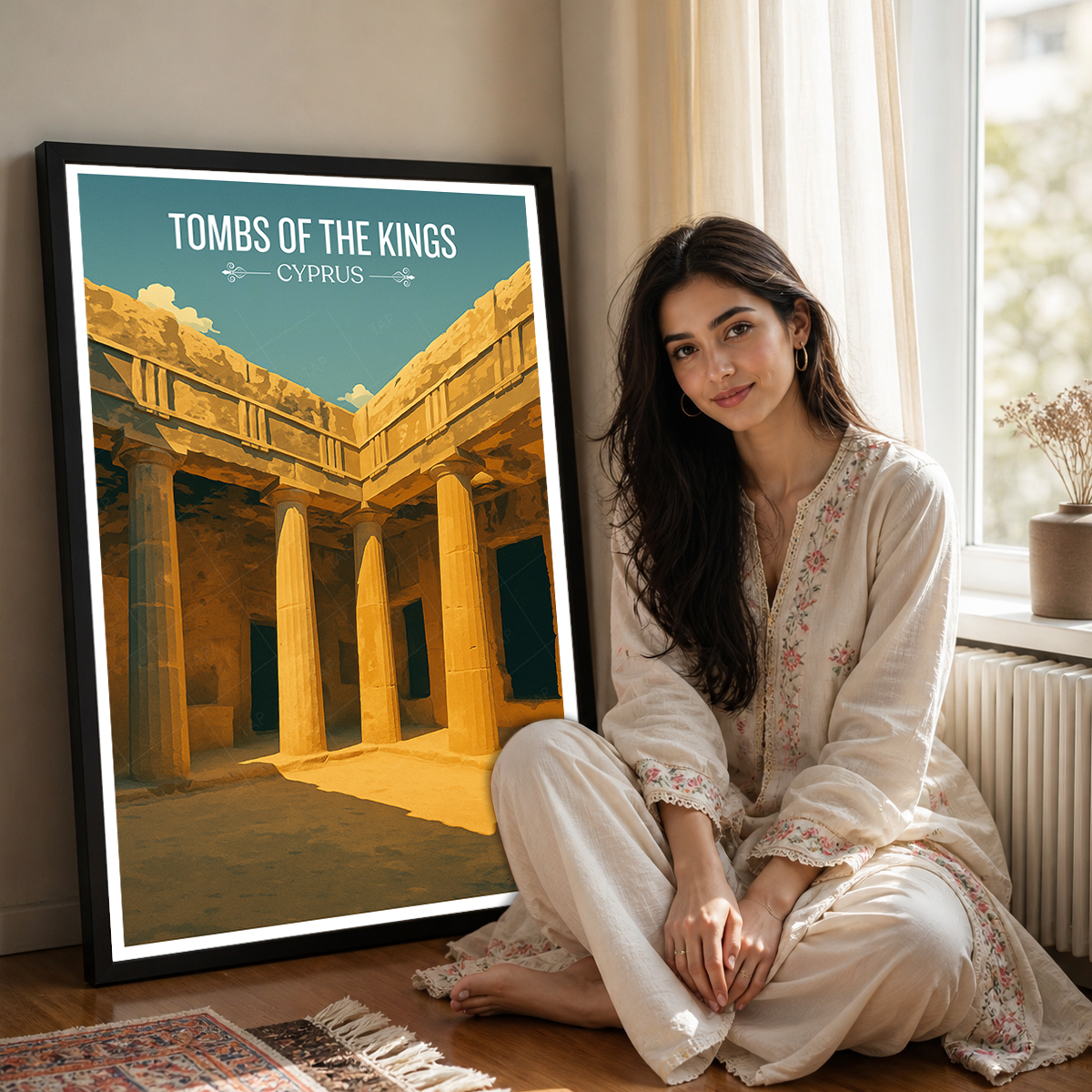 Tombs of Kings - Cyprus - Travel Wall Art Print - Art Print - Travel Art Poster
