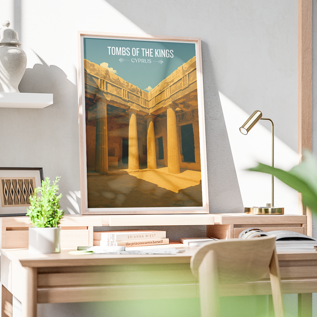 Tombs of Kings - Cyprus - Travel Wall Art Print - Art Print - Travel Art Poster