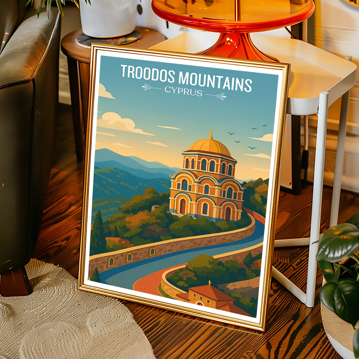 Troodos Mountains - Cyprus - Travel Wall Art Print - Art Print - Travel Art Poster