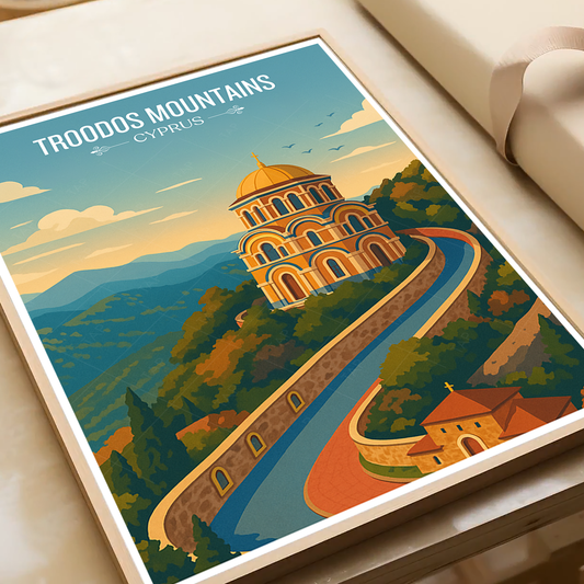 Troodos Mountains - Cyprus - Travel Wall Art Print - Art Print - Travel Art Poster