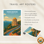 Troodos Mountains - Cyprus - Travel Wall Art Print - Art Print - Travel Art Poster