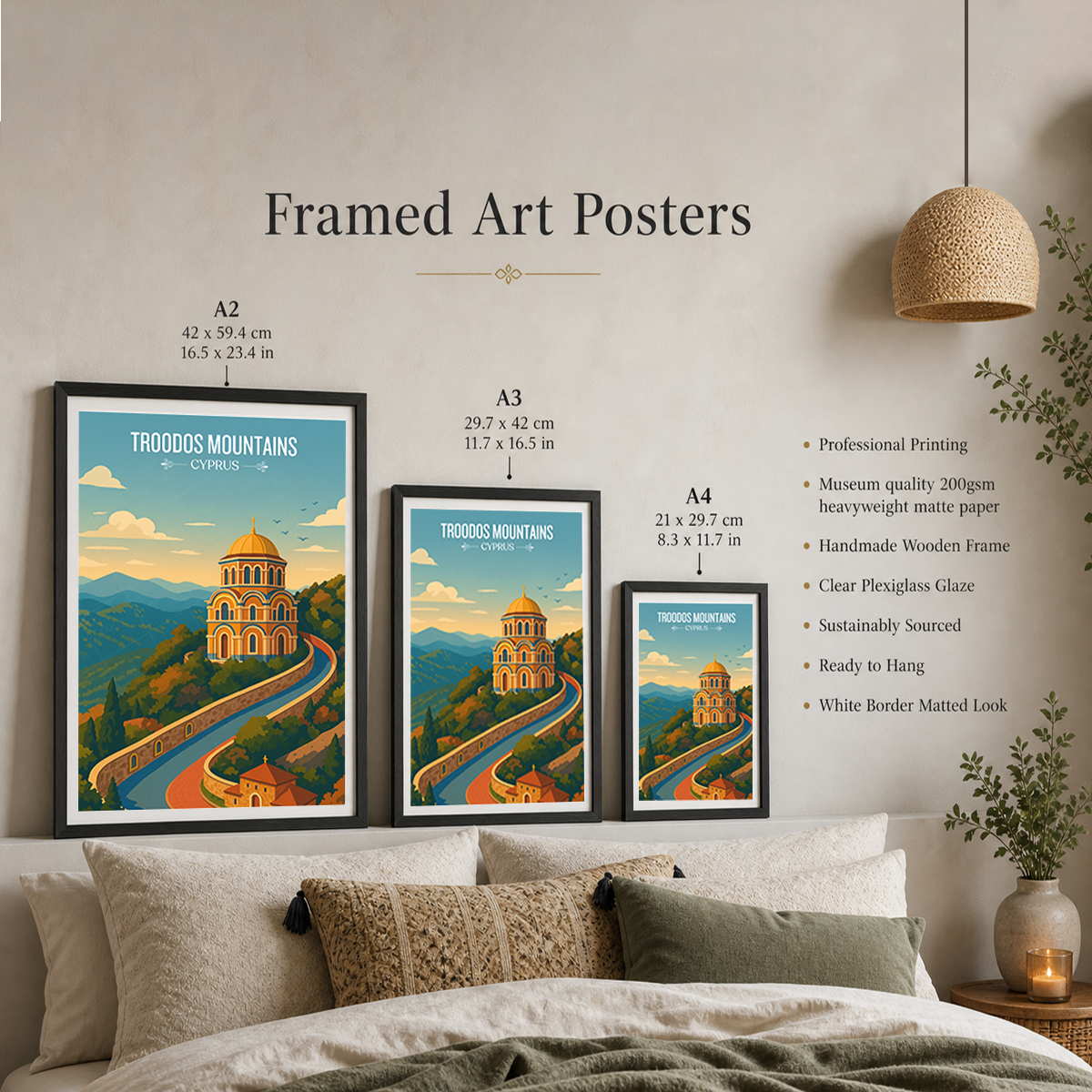Troodos Mountains - Cyprus - Travel Wall Art Print - Art Print - Travel Art Poster
