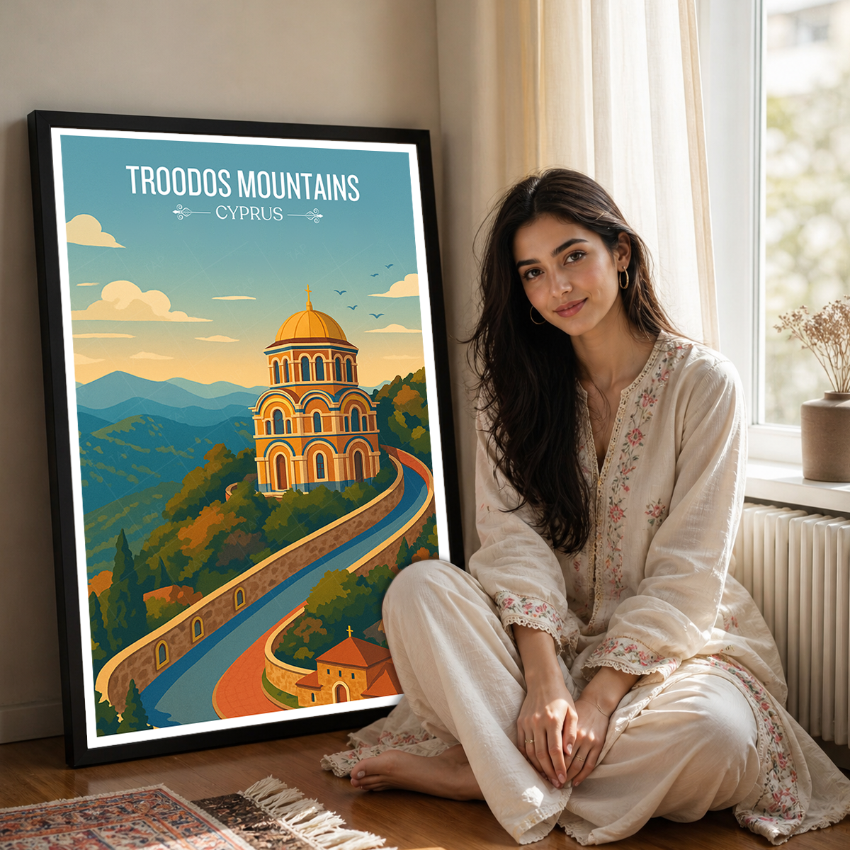 Troodos Mountains - Cyprus - Travel Wall Art Print - Art Print - Travel Art Poster