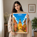 Aabenraa - Denmark - Travel Poster Vintage Style Wall Art Print