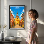 Aabenraa - Denmark - Travel Poster Vintage Style Wall Art Print
