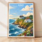 Blånæs - Denmark - Travel Poster Vintage Style Wall Art Print