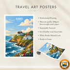 Blånæs - Denmark - Travel Poster Vintage Style Wall Art Print