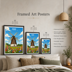 Brande - Denmark - Travel Poster Vintage Style Wall Art Print